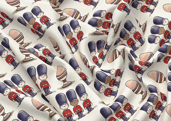 Kings Breakfast, Eggs Kingsmen - Roman Blind - Image 4